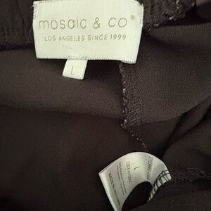 Mosaic & Co. Black Blouse
